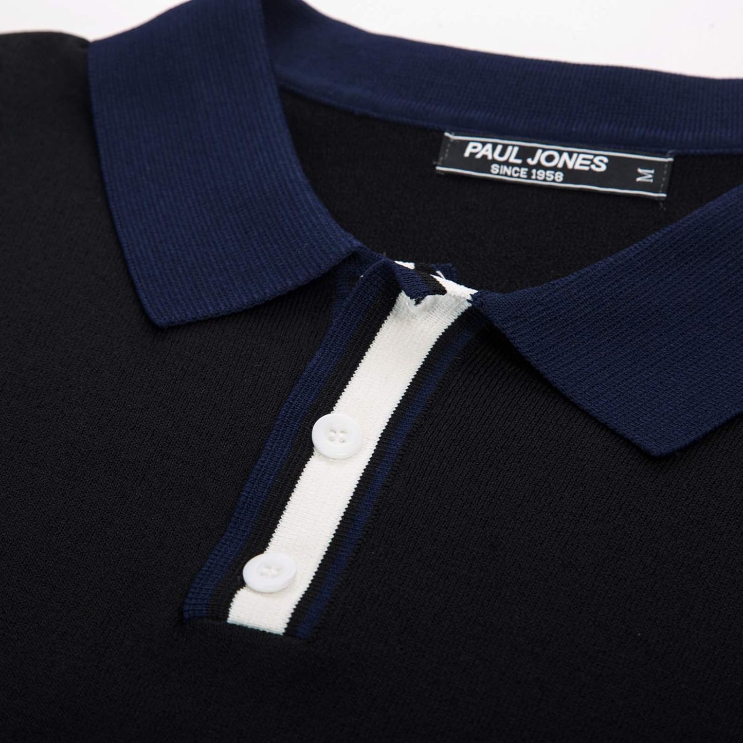 Men's Regular Fit Short Sleeve Polo Shirt - Solid Black Golf Knitwear for Summer